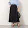 ウォッシャブルタフタタックフレアロングスカート
