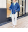 【RM denim】フリルギャザーデニムブラウス