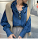 【RM denim】フリルギャザーデニムブラウス