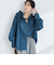 【RM denim】フリルギャザーデニムブラウス