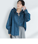 【RM denim】フリルギャザーデニムブラウス
