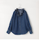 【RM denim】フリルギャザーデニムブラウス