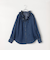 【RM denim】フリルギャザーデニムブラウス