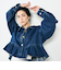 【RM denim】裾フリルショート丈Gジャン