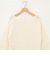 【WALANCE/ワランス】wool mohair cable boatneck top