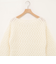 【WALANCE/ワランス】wool mohair cable boatneck top