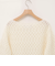 【WALANCE/ワランス】wool mohair cable boatneck top