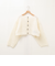 【WALANCE/ワランス】wool mohair cable cropped cardigan