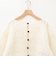 【WALANCE/ワランス】wool mohair cable cropped cardigan
