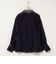 チュール襟付オーガンジーフレアシャツブラウス