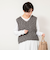 Vネックニットベスト