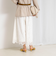 クロップドワイドレースパンツ