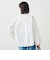 ウォッシャブルORGANICコットンフリルシャツブラウス