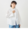 ウォッシャブルORGANICコットンフリルシャツブラウス