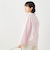 ウォッシャブルORGANICコットンフリルシャツブラウス