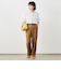 ウォッシャブルハイスペック麻調愛されセミワイドパンツ