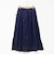 ウォッシャブルサテン楊柳ギャザースカート