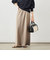 ウォッシャブルダブルサテンナロースカート