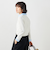 《手洗い可能》シャツレイヤード風スキッパーポロニット