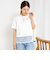 ウォッシャブル裾レースオトナサテンＴシャツ