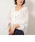 ウォッシャブルシアーラッフル羽織りブラウス