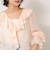 ウォッシャブルシアーラッフル羽織りブラウス
