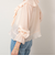 ウォッシャブルシアーラッフル羽織りブラウス