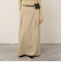 【MAQWEL/マクウェル】タックロングスカート