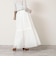 【MARILYN MOON】sheer starched cotton lace tieredスカート