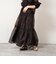 【MARILYN MOON】sheer starched cotton lace tieredスカート