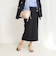 ウォッシャブルニットジョーゼットタイトスカート