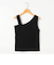《手洗い可能》アシメントリーカップ付きタンクトップ