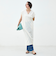 ウォッシャブル袖口リブマキシ丈ワンピースジョーゼットダンボール