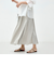 ウォッシャブル割織サテンギャザースカート