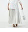 ウォッシャブル割織サテンギャザースカート