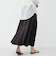ウォッシャブル割織サテンギャザースカート