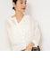 《手洗い可能》メッシュスパンコール6分袖カーディガン