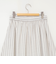 《セットアップ対応》ウォッシャブルストライプフレアスカート