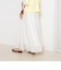 ウォッシャブルシアーボリュームフレアロングスカート