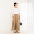 ウォッシャブルシアーボリュームフレアロングスカート