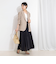 ウォッシャブルシアーボリュームフレアロングスカート