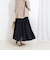 ウォッシャブルシアーボリュームフレアロングスカート