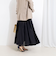 ウォッシャブルシアーボリュームフレアロングスカート