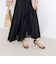 ウォッシャブルシアーボリュームフレアロングスカート