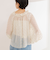 《セットアップ対応》ラメカットジャガードオフショルブラウス