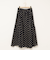 《セットアップ対応》ラメカットジャガードフレアスカート