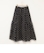 《セットアップ対応》ラメカットジャガードフレアスカート