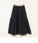 《セットアップ対応》ラメカットジャガードフレアスカート