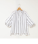ウォッシャブルドビーストライプブラウス