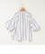 ウォッシャブルドビーストライプブラウス